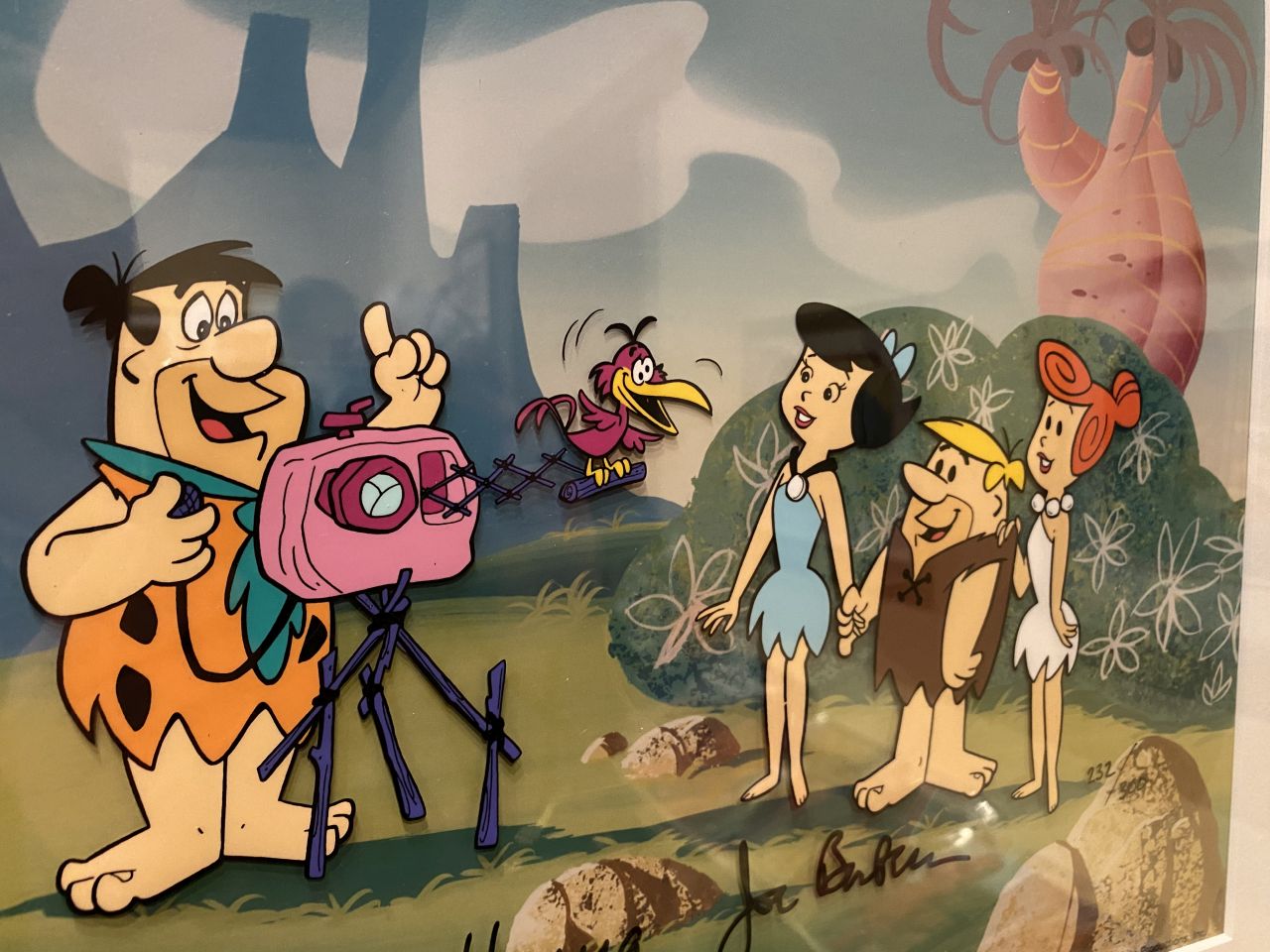 Die Flintstones in der Ausstellung im MAMUZ